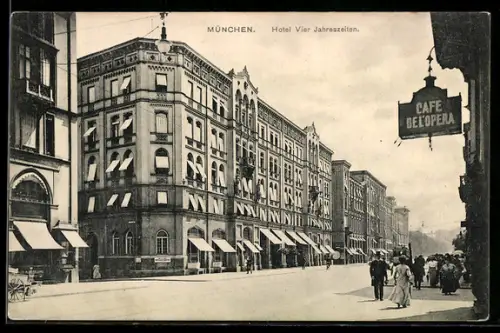 AK München, Hotel Vier Jahreszeiten, Café de l`Opera