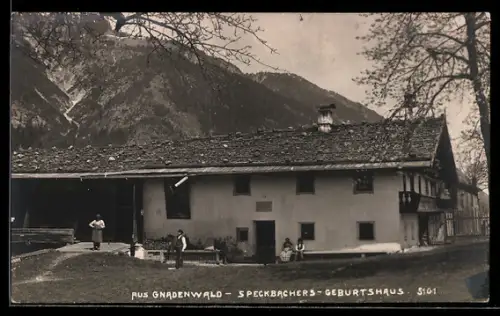 AK Gnadenwald, Speckbachers Geburtshaus