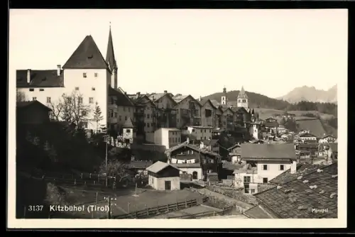 AK Kitzbühel /Tirol, Panorama mit Kirche und Häusern