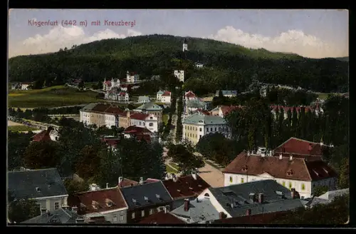 AK Klagenfurt, Stadtansicht mit Kreuzbergl