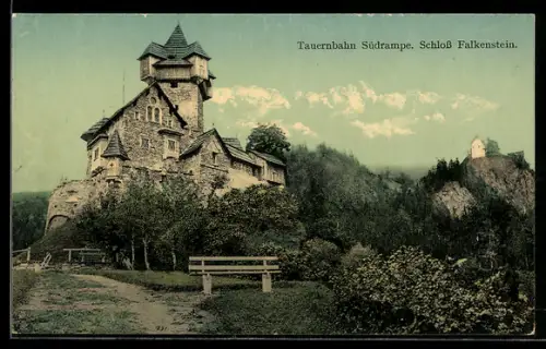 AK Obervellach /Tauernbahn, Schloss Falkenstein