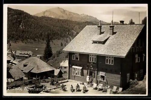 AK Flattnitz, Alpenhaus Flatnitz Kolar aus der Vogelschau
