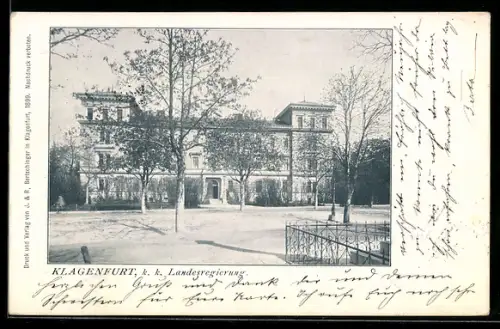 AK Klagenfurt, K. k. Landesregierung