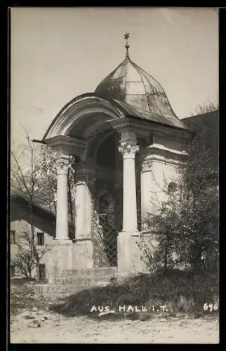 AK Hall i. T., Kapelle mit Kuppel und Säulen