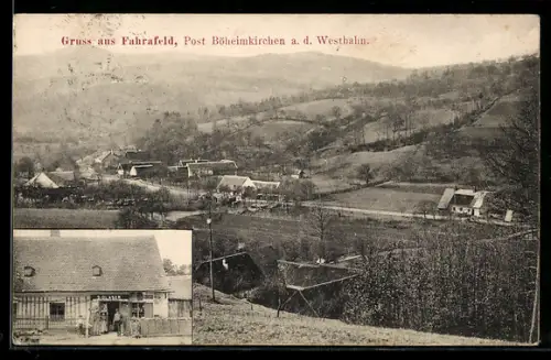 AK Fahrafeld a. d. Westbahn, Handlung von S. Glaser, Ortsansicht