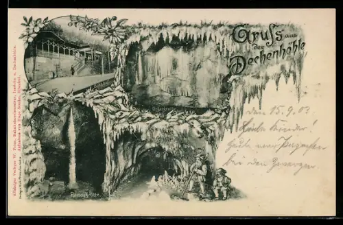 AK Iserlohn, Dechenhöhle, Orgelgrotte, Palmengrotte, Zwerge