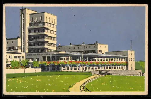 AK Stuttgart, Höhenrestaurant Schönblick, Bauhaus