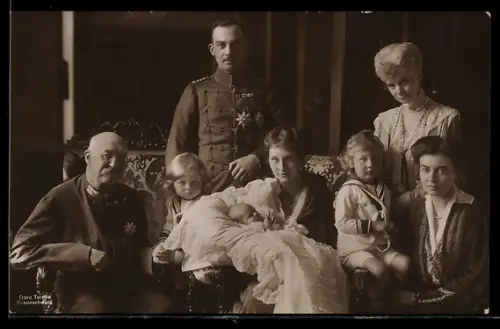 AK Herzog von Cumberland im Kreise seiner Familie