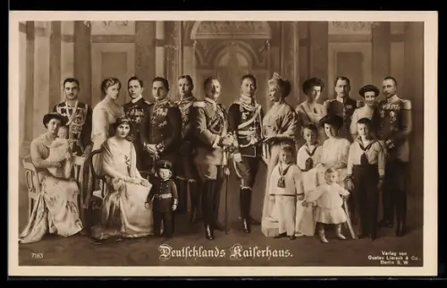 AK Deutschlands Kaiserhaus, Kaiser Wilhelm II. und Familie