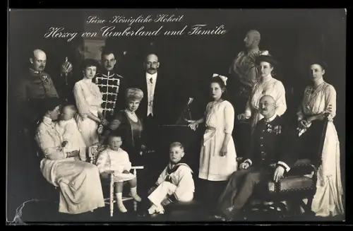 AK Seine Königliche Hoheit, Herzog von Cumberland und Familie