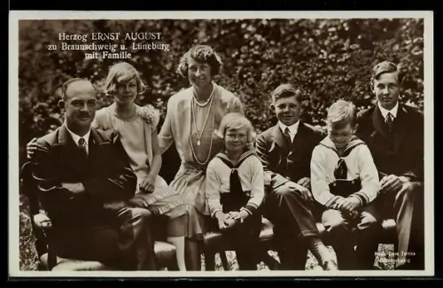 AK Ernst August Herzog von Braunschweig und seine Familie