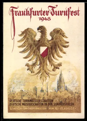 AK Frankfurt, Turnfest 1948, Adler, Deutsche Turnmeisterschaft, Stadion Sandhöferwiesen