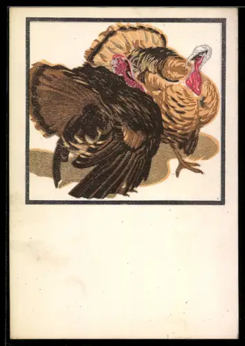 Künstler-AK sign. N. von Bresslern-Roth: Zwei Wildvögel