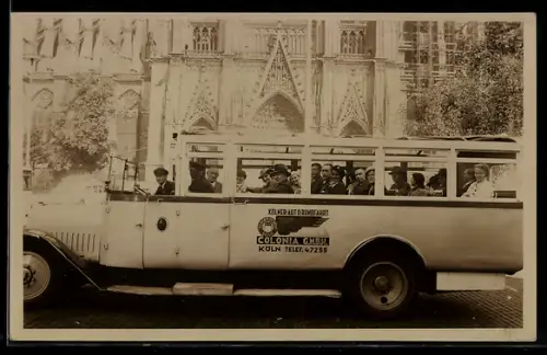 Foto-AK Köln, Kölner Autorundfahrt Colonia G. m. b. H., Reisebus
