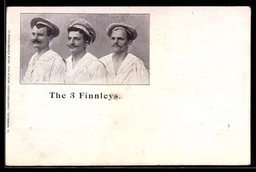 AK The 3 Finnelys in Matrosenkleidung