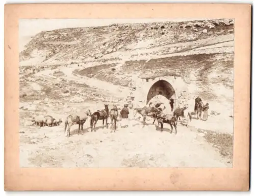 Fotografie unbekannter Fotograf, Ansicht Jerusalem / Palästina, Apostelquelle - Apostelbrunnen 1897