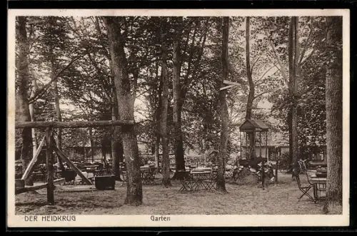AK Kirchlinteln, Gasthof Heidkrug, Garten