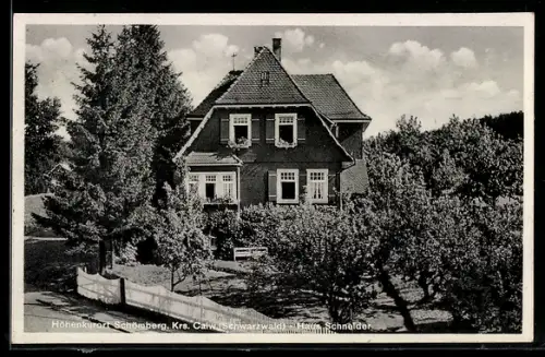 AK Schömberg /Krs. Calw, Hotel-Pension Haus Schneider