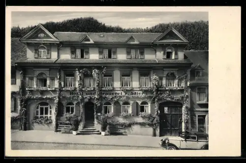 AK Triberg, Hotel und Brauerei zum Adler