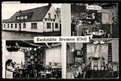 AK Bremen, Gaststätte zur Autobahn, Innenansichten