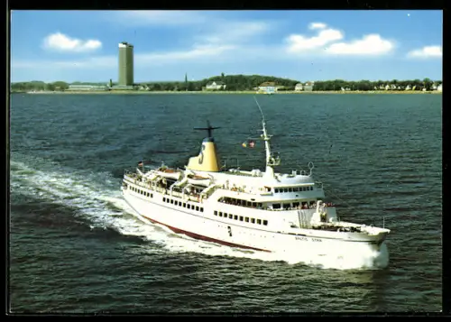 AK Passagierschiff Baltic Star in voller Fahrt nach Verlassen von Travemünde