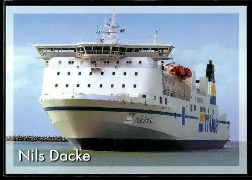 AK Fährschiff M.S. Nils Dacke der TT-Line in Bugansicht
