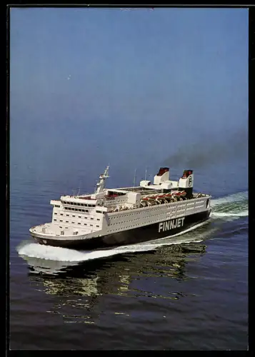 AK Fährschiff Finnjet vom Fährdienst Travemünde-Helsinki aus der Vogelschau