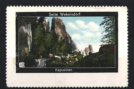 Reklamemarke Wekelsdorf, Serie Wekelsdorf, Kapuziner