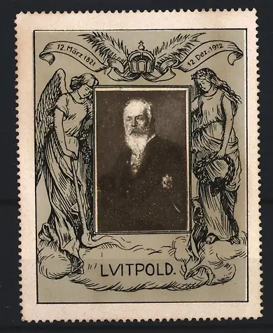 Reklamemarke Prinzregent Luitpold von Bayern, 1821-1912