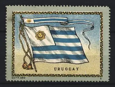 Reklamemarke Uruguay, Nationalfahne und Wimpel