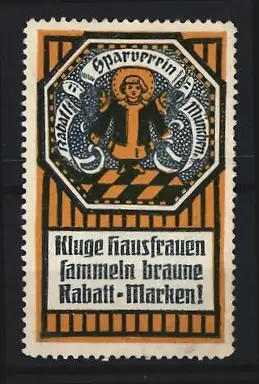 Reklamemarke München, Rabatt-Sparverein, Hausfrau