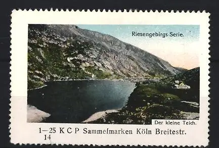 Reklamemarke Riesengebirgs, Der kleine Teich, Landschaftsansicht