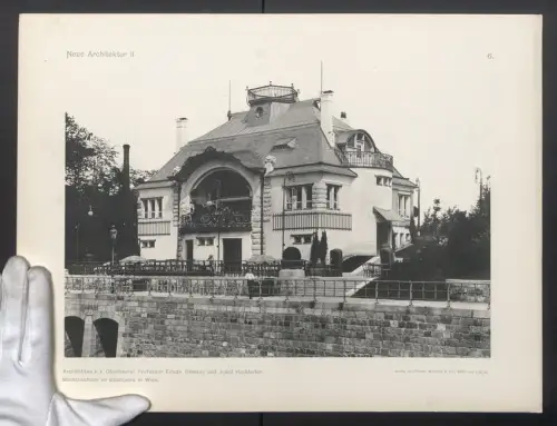 Fotografie Lichtdruck Friedr. Wolfrum & Co., Wien, Ansicht Wien, Milchtrinkhalle im Stadtpark, Arch. Ohmann & Hackhofer