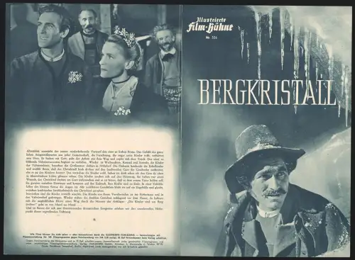Filmprogramm IFB Nr. 526, Bergkristall, Franz Eichberger, Hans Renz, Regie: Harald Reinl