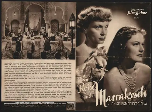 Filmprogramm IFB Nr. 495, Die Reise nach Marrakesch, Luise Ullrich, Maria Holst, Regie: Richard Eichberg