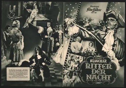 Filmprogramm IFB Nr. 489, Ritter der Nacht, Pierre Blanchar, Yvonne Gaudeau, Regie: Jean Delannoy