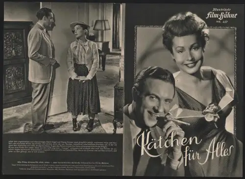 Filmprogramm IFB Nr. 457, Kätchen für Alles, Hannelore Schroth, Willy Fritsch, Regie: Ákos von Ráthonyi