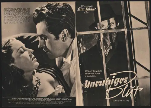Filmprogramm IFB Nr. 398, Unruhiges Blut, Stewart Granger, Valerie Hobson, Regie: Marc Allégret