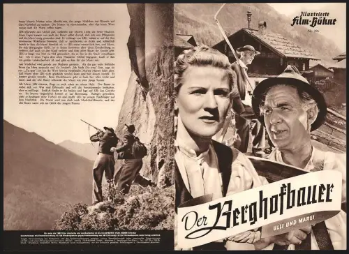 Filmprogramm IFB Nr. 396, Der Berghofbauer, Eduard Köck, Atilla Hörbiger, Regie: Leopold Hainisch