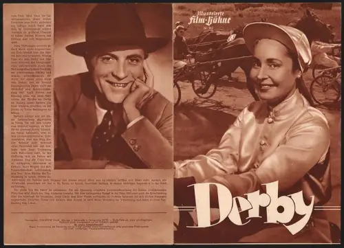 Filmprogramm IFB Nr. 392, Derby, Willy Fritsch, Hannelore Schroth, Regie: Roger von Norman