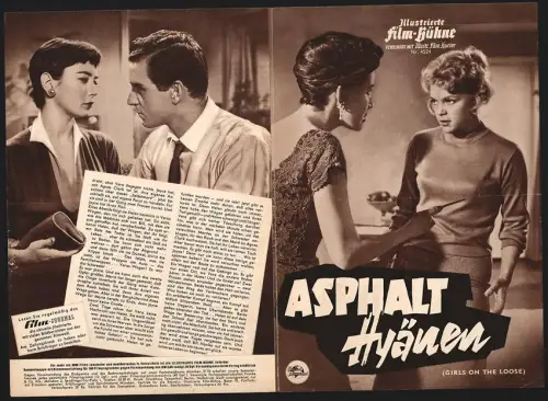 Filmprogramm IFB Nr. 4524, Asphalt Hyänen, Mara Corday, Lita Milan, Regie: Paul Henreid