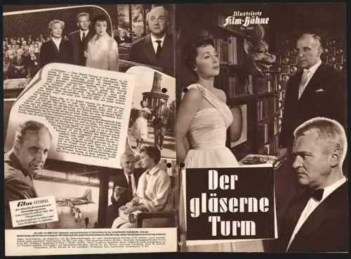Filmprogramm IFB Nr. 3989, Der gläserne Turm, Lilli Palmer, Peter van Eyck, O. E. Hasse, Regie: Harald Braun
