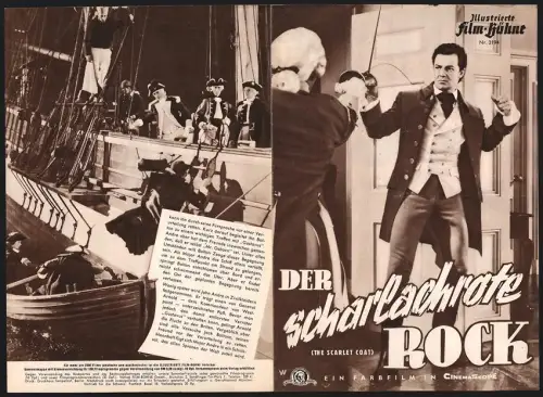 Filmprogramm IFB Nr. 3194, Der scharlachrote Rock, Cornel Wilde, Micahel Wilding, Anne Francis, Regie: John Sturges