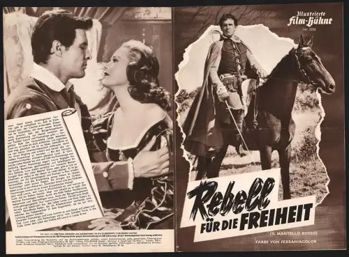 Filmprogramm IFB Nr. 3226, Rebell für die Freiheit, Fausto Tozzi, Patricia Medina, Regie: Giuseppe Scotese