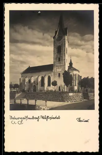 AK Unterweissenbach /Mühlviertel, Blick zur Kirche