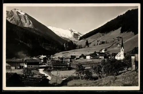 AK Lanersbach /Zillertal, Ortsansicht mit Kirche