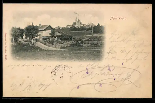 AK Maria-Saal, Panorama mit Kirche