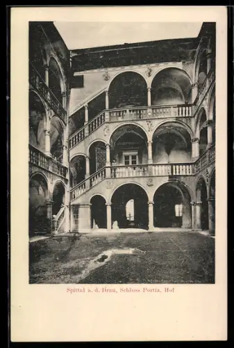 AK Spittal a. d. Drau, Schloss Portia, Hof