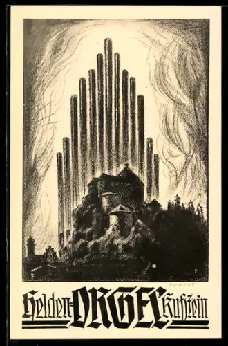 Künstler-AK Kufstein, Die Heldenorgel