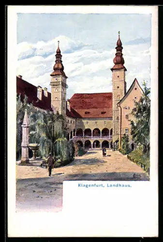 Künstler-AK Klagenfurt, Das Landhaus
